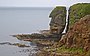 Sea stack on the east coast at Lingavi Geo