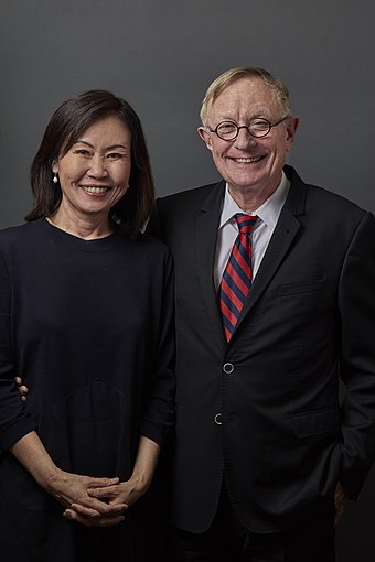 Steel with her husband, former California Republican Party Chair Shawn Steel, in 2018.