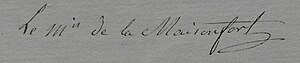 Louis Dubois-Descours, Marquis De La Maisonfort: Biographie, Décorations, Œuvres littéraires