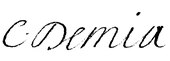 signature de Charles Démia