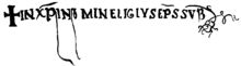 Signature de St Eloy Eligius.png