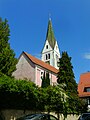 Kath. Pfarrkirche St. Martin und Georg mit Ausstattung, Ölberg, Kirchhof und Figur der Heiligen Theresia von Lisieux