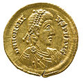 Solidus of Honorius (YORYM 2001 12465 2) obverse.jpg