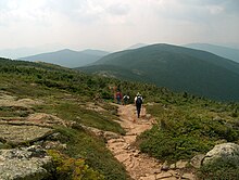 The Appalachian Trail in the southern Presidential Range