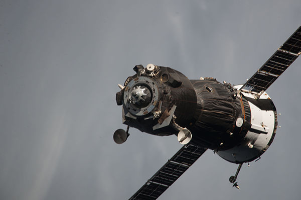 Soyuz TMA-09M departing from the ISS, 10 November 2013