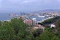 Deutsch: Spanien, Malaga vom Aussichtspunkt nahe Gibralfaro English: Spain, Malaga from viewpoint near the Gibralfaro
