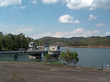 Splityard Creek Dam is part of Wivenhoe Power Station Splityard Creek Dam 2.JPG