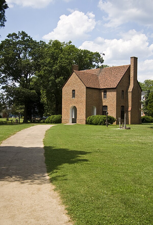 "The State House", a reconstruction of the original 1676 Maryland Statehouse, Maryland's first capitol building and also the home of the Maryland colo