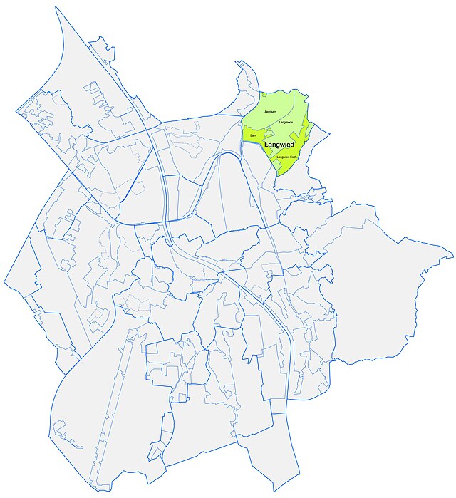 Plan des Stadtteils Langwied