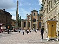 Facciata est del Palazzo Reale di Stoccolma e Slottsbacken.