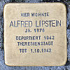 Stolperstein Westendstr 23 Lipstein Alfred