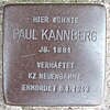 Stolperstein Admiralitätsstraße 16 (Paul Kannberg) in Hamburg-Neustadt.JPG