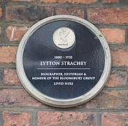 Strachey plaque, 80 Rodney Street, Liverpool