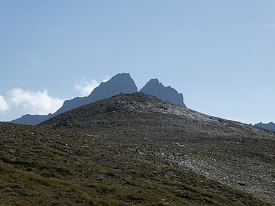 Die Culmination, im Hintergrund der Piz Forbesch.