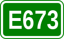 Zeichen der Europastraße 673