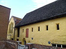 Blackfriars buildings on the south side of the monastery. Talbots Bottlers, Gloucester 08.JPG