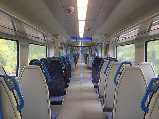 Interior of the new Thameslink Class 700 trains