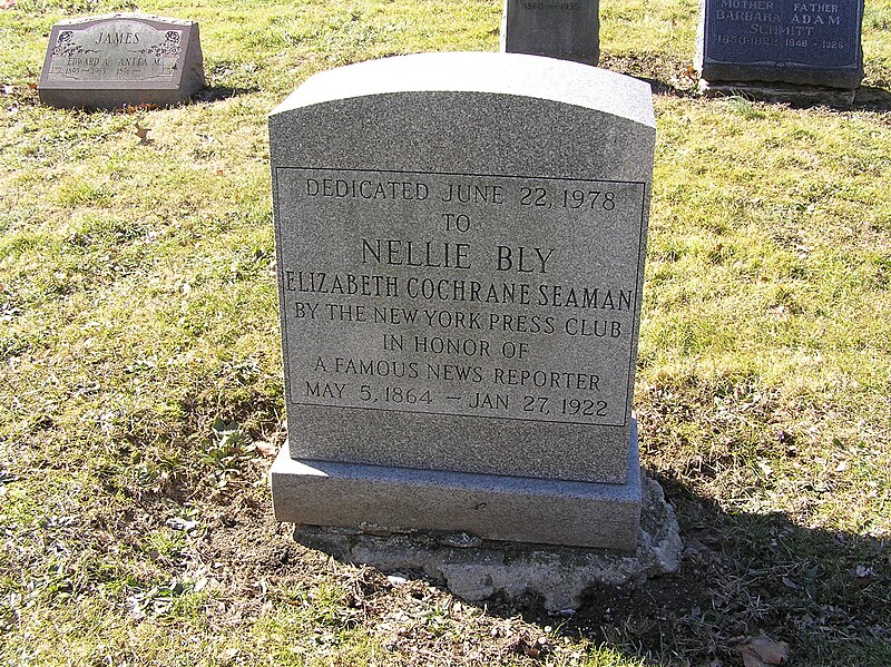 File:The Grave of Nellie Bly in Woodlawn Cemetery.JPG