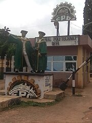 The entrance of federal polytechnic offa mini campus.jpg