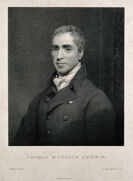 File:Thomas Murdoch. Lithograph by R. J. Lane after T. Phillips. Wellcome V0004180.jpg