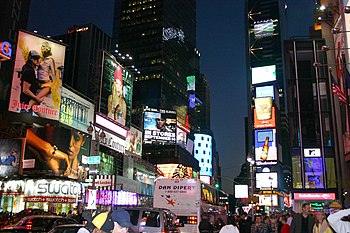 Times Square, New York at night