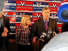 Vilsack announces his withdrawal from the 2008 presidential race Tom Vilsack withdrawal.jpg