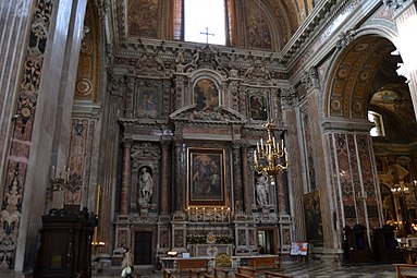 Capellone di Sant’Ignazio di Loyola in der Kirche Gesù Nuovo, Neapel. Marmorarbeiten von Cosimo Fanzago (1591–1678)
