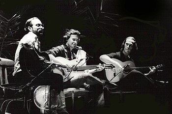 Left to Right: Al Di Meola, John McLaughlin an...