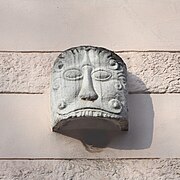 Schrotmaul at the historical building Brückenstraße 9 in Trier.