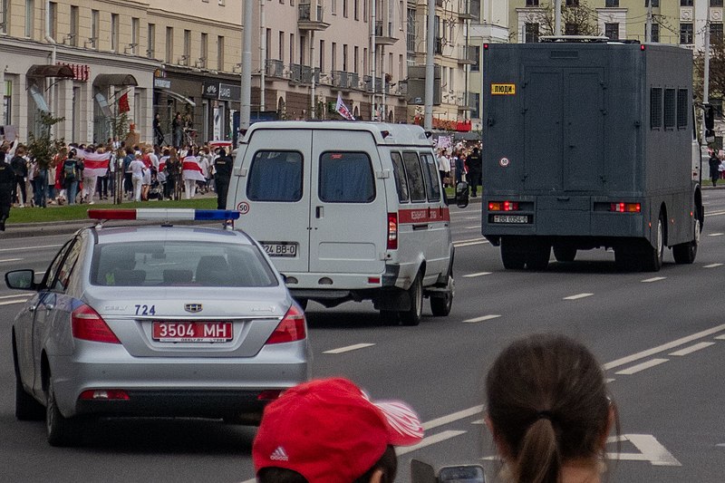 File:Trucks of Belarusian internal troops during protests 4.jpg