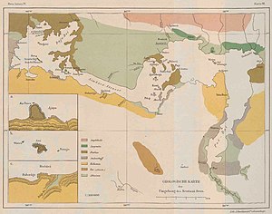 Utrecht UB - Nouvelle Guinée Vol 4 - Carte 3 - Carte géologique de la zone autour du lac Sentani.jpg