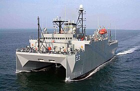 Die USNS Impeccable (T-AGOS-23)  280px-USNS_Impeccable_T-AGOS-23_port_forward_view