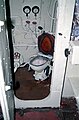 Toilette eines russischen U-Bootes im Hafen von Peenemünde.