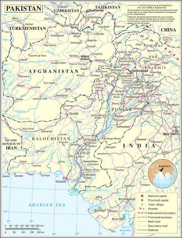 Liste de villes du Pakistan