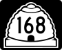 State Route 168 marker