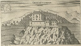 Grad Motnik na Valvasorjevi upodobitvi leta 1679