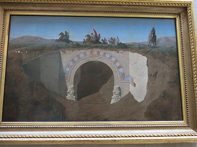 Феликс Тома, «Посещение пашой Мосула раскопок Хорсабада», 1853