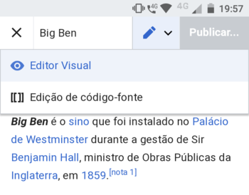 Screenshot em português.