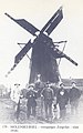 De houten voorganger van de huidige Zorgvlietmolen in Molenbeersel voor 1918