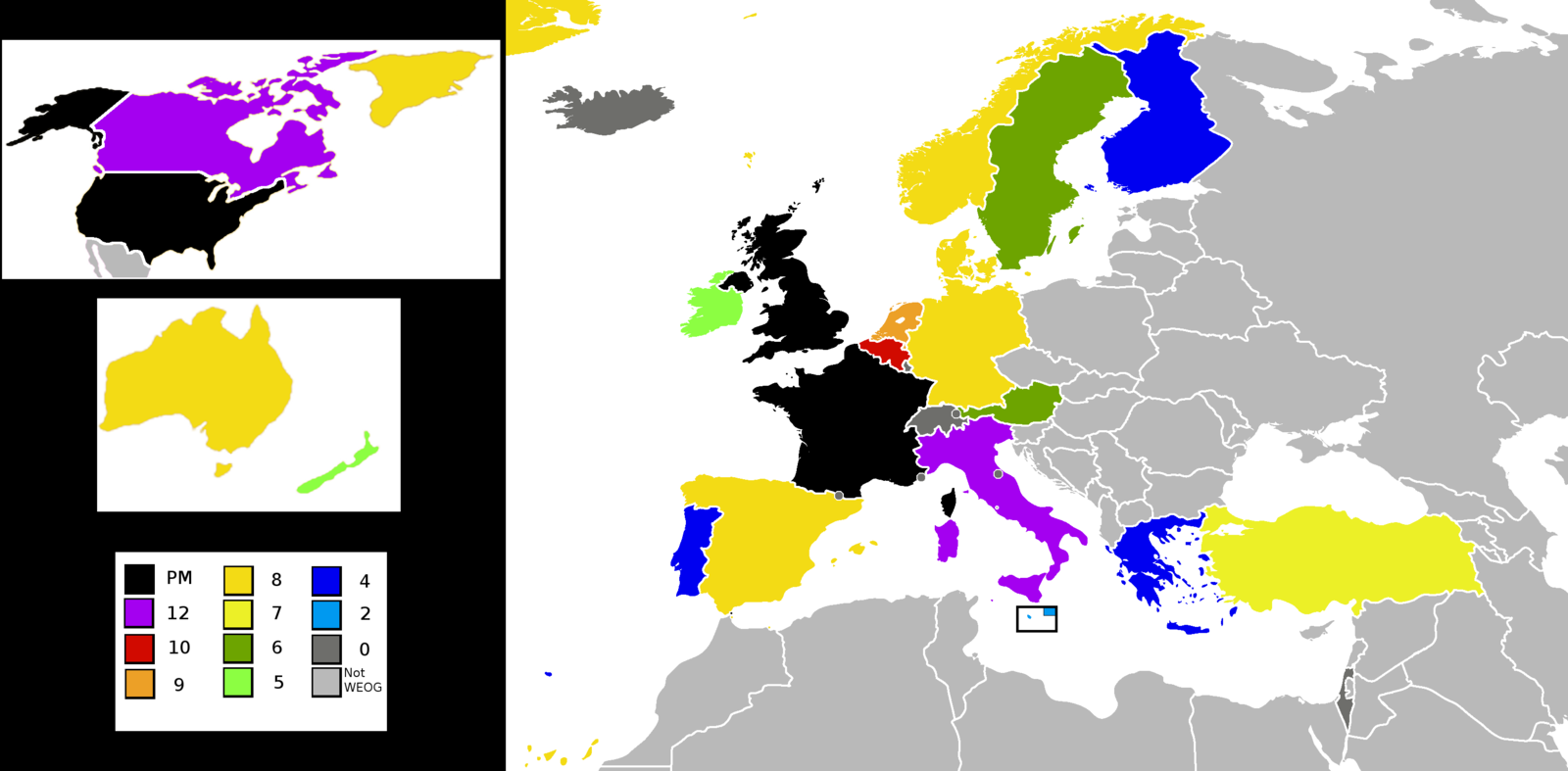 Группа западной европы. Western Europe communication with other Countries.