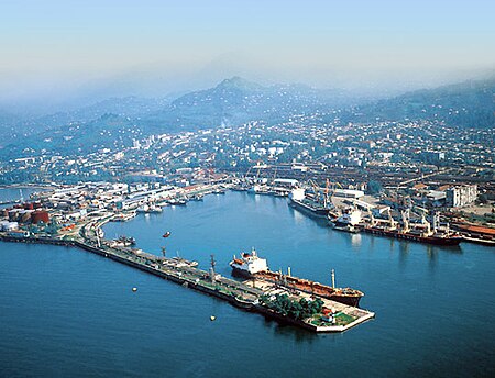 View of Batumi the second-largest city of Georgia. Warhammer 819 batumi port.jpg