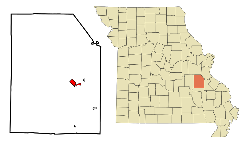 File:Washington County Missouri Incorporated and Unincorporated areas Potosi Highlighted.svg