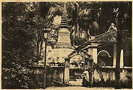 The temple stupa structure, c. 1900