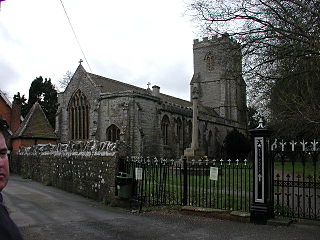 Huntspill Village in Somerset, England