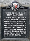 Di mana Bonifacio itu ke Mahkamah militer sejarah marker.jpg