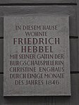 Friedrich Hebbel - Gedenktafel