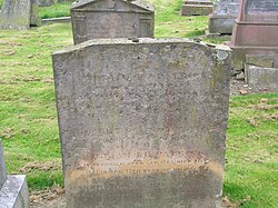 The gravestone of Nelly Kilpatrick's parents at Low Coylton churchyard William Kilpatrick's Headstone.JPG