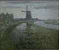 Миниатюра для Файл:"Eastside Mill along the River Gein by Moonlight" by Piet Mondrian.jpg