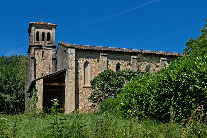 Français : Église d'Aigues-Juntes