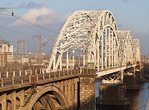 Darnyzkyj-Eisenbahnbrücke Дарницький міст